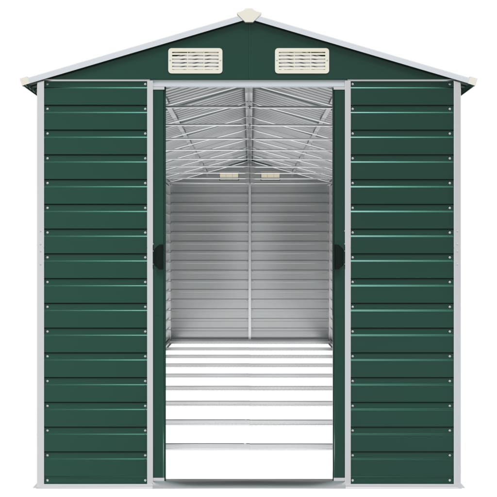 Garden Shed Green 191 x 810 x 198 cm Galvanized Steel