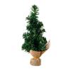 Green Linen Mini Christmas Tree Plastic Christmas Pine Tree Artificial Christmas Tree  Party Gifts