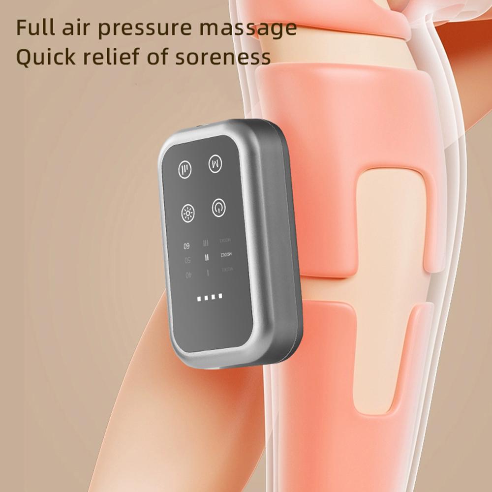 1PC Cordless Leg Massager with Air Compression & Heat 3 Air Pressure Smart Constant Warm Therapy for Calf Knee Arm 360 Full Wrap