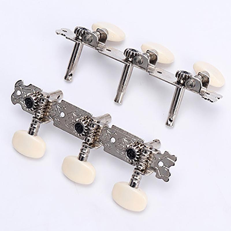 1 пара 3R3L колков для гитарных струн, колки для настройки, ключи, тюнеры с белой кнопкой, прочные аксессуары для колков для настройки гитары