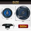 Nowtaba Car Speakers, Subwoofer, Tweeter, Satellite Speaker Unit, 16cm, 500W, Set of 2