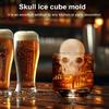 Форма для льда в виде черепа Yousheng, силиконовый поддон для льда на 6 ячеек для коктейлей с виски, гибкий пищевой ледогенератор для вечеринок на Хэллоуин