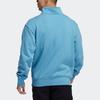 adidas Мужская толстовка на молнии Originals Trefoil с принтом логотипа, повседневная синяя кофта GL9943