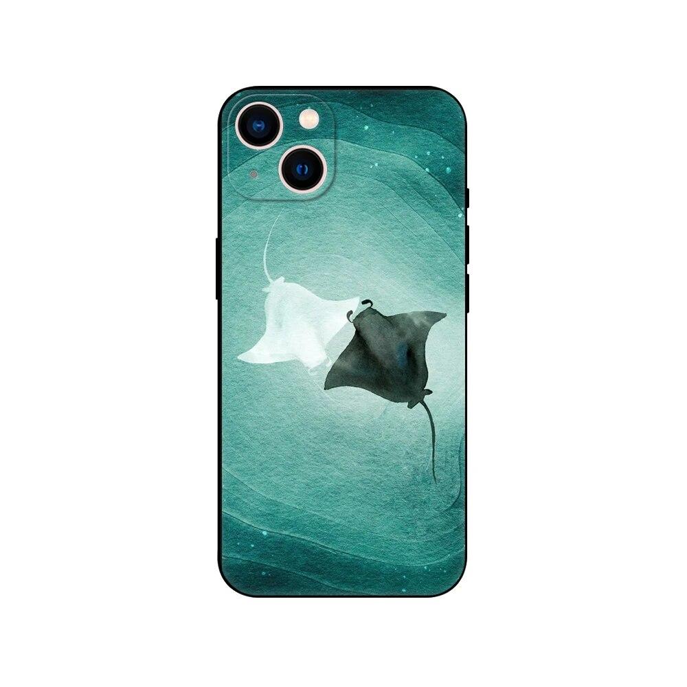 Чехол для телефона Manta Ray для iPhone Samsung Galaxy Redmi Xiaomi Oppo OnePlus Note SA 7 8 9 10 11 12 13 14 20 21 22 23 53 54 Pro Max Plus Ultra TPU Soft