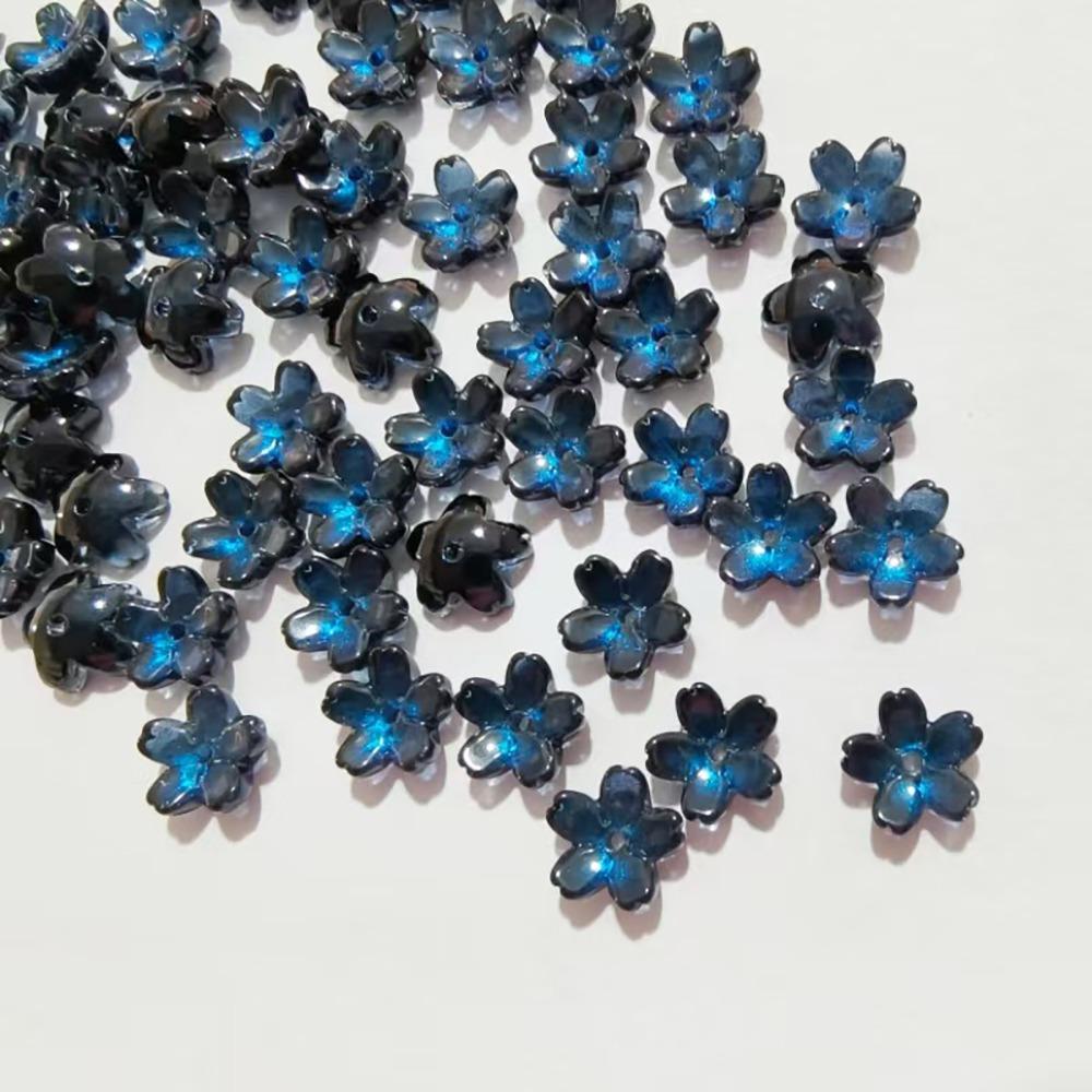 100pcs Transparent Oriental Cherry Beads Gradient Color Jewelry Making Material  DIY Accessories