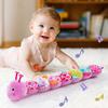 Sensory Toys for 3-12 Month Old Soft Baby Stuffed Animal with Teether Rattle Vibrating Plush Caterpillar Toy Newborn Gift