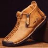 Men's Retro Ankle Boots Large Size Handmade Casual Men's Shoes 38-48 Car Driving Shoes For Men