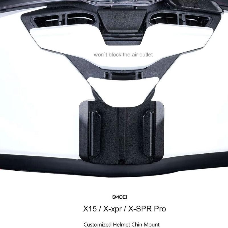 Для шлема Shoei X15 / X-xpr / X-SPR Pro Индивидуальное крепление на подбородок для GoPro Hero 13 12 11 Insta360 X4 X3 Ace pro2 DJI Action 5Pro 4