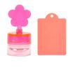 Flower Shape Nail Stamper Set with Clear Silicone Head Manicure Scraper Transfer Templates Kit for Nail Art Stamping