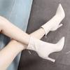 Winter 2024 New In Fashion Ladies Mid Calf Shoes Comfortable and Elegant Spring Y2k Large Size Warm Sale Women's Half High Boots