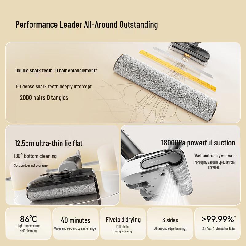 Беспроводной пылесос и швабра для влажной/сухой уборки Stone A30