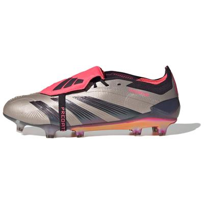 Кроссовки Predator Elite Foldover Tongue FG Vivid Horizon Pack Unisex серые платиновые-металлические Aurora-черные IF6443