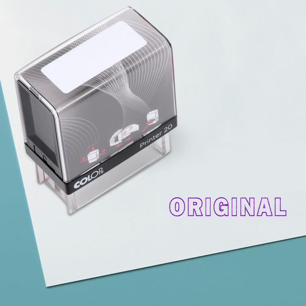 Original Self Inking Rubber Stamp Custom Colop Office Stationary P20 Mini Stamper