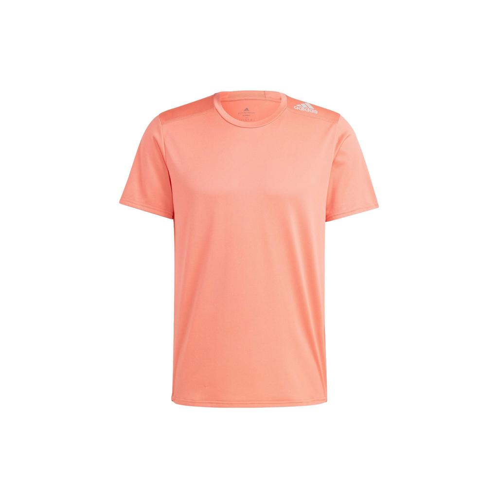 Adidas Designed 4 Reflective Striped Quick-Dry Sports Short Sleeve T-Shirt Men Tops Coral-Pink IB8943