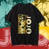Модная футболка Jojo's Bizarre Adventure для девочек, с коротким рукавом, в эстетике вейпорвейв, футболка Джотаро Куджо, комикс, женская одежда Y2K