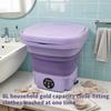 8L Portable Small Foldable Washing Machine with Spin Dryer For Socks Underwear Panties Washer Household Mini Washing Machine