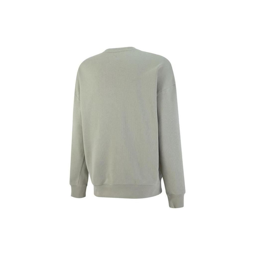 Puma MMQ Series Embroidered Logo Knit Crew Neck Sweater Unisex Tops Grey 536595-68