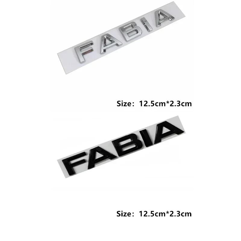 AHUQ1 Letter Stickers for SKODA 4x4 Logo Karoq Kamiq Kodiaq Superb Octavia A7 Tour Rapid Yeti Car Rear Trunk Emblem Badge Accessories