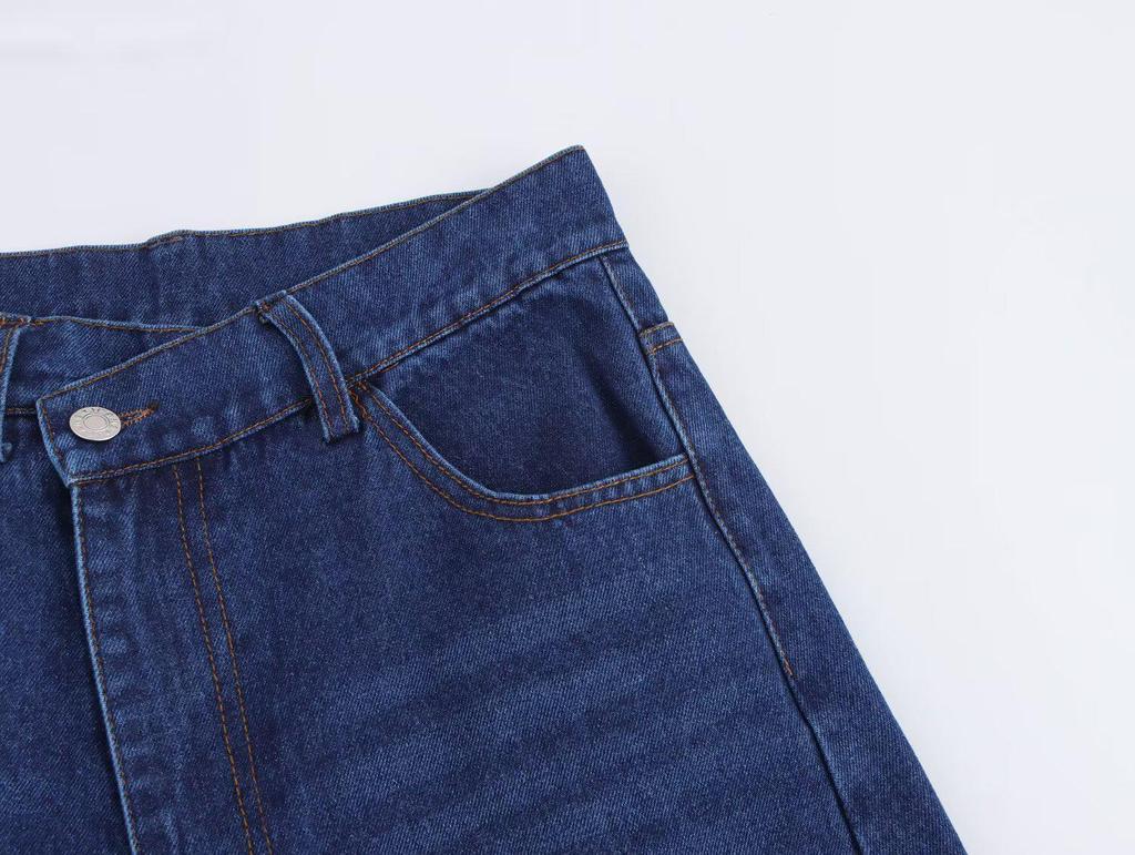 Весна 2025 Женская джинсовая куртка-рубашка европейского и американского стиля с длинными брюками