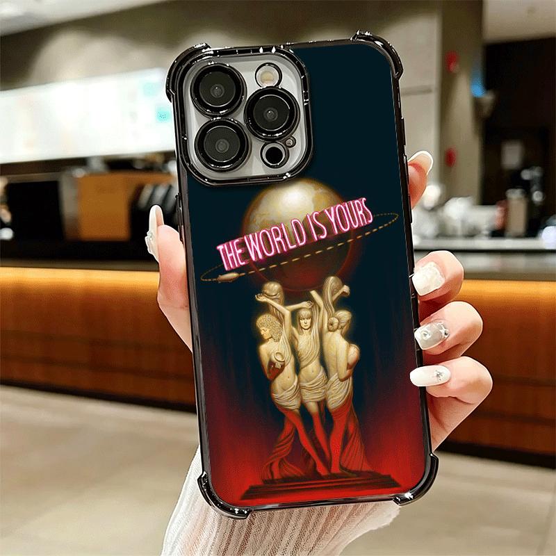 Лицо со шрамом 1983 Аль Пачино Мягкий чехол для телефона для iPhone 15 16 17 Air 14 Pro Max 16E Plus 13 12 Mini Покрытие Защита от падения Fundas