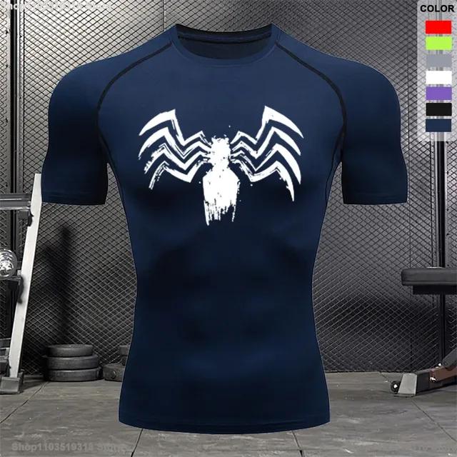 Компрессионная рубашка, летняя повседневная футболка для тренировок на открытом воздухе, езды на велосипеде и бега, мужская дышащая плотная футболка с короткими рукавами для фитнеса, S-3XL