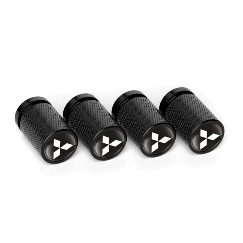 4pcs Car Styling Wheel Tire Valve Caps Covers for Mitsubishi Ralliart ASX Lancer 9 10 L200 Colt Pajero Outlander Eclipse Galant