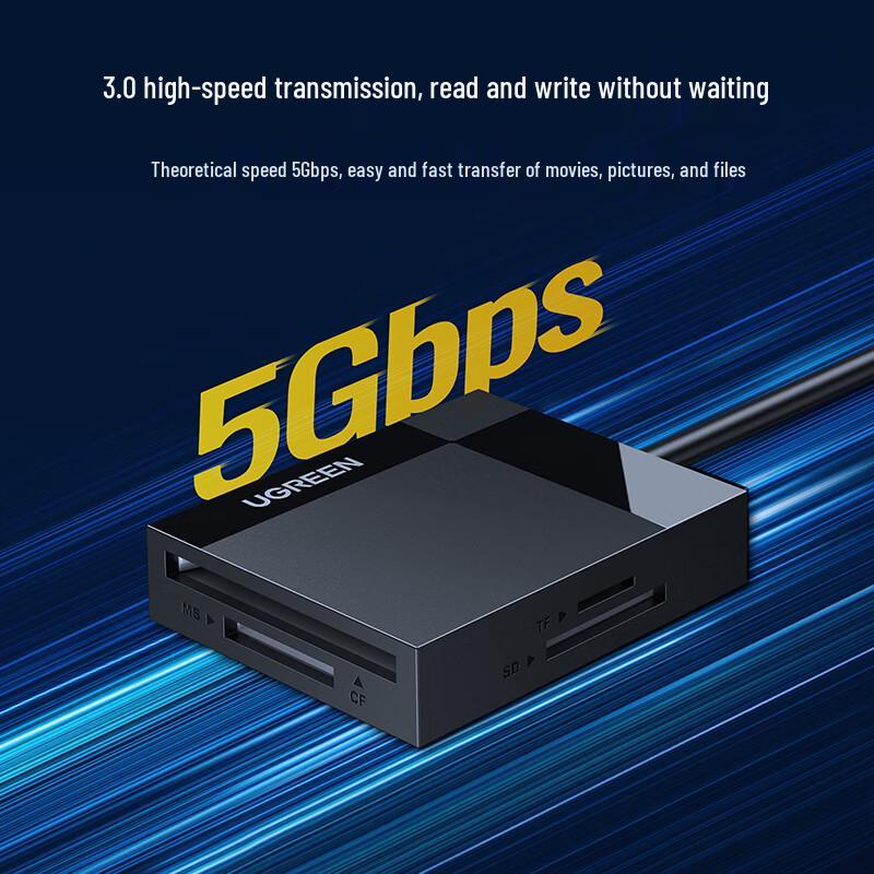 Ugreen Многоформатный кардридер USB 3.0