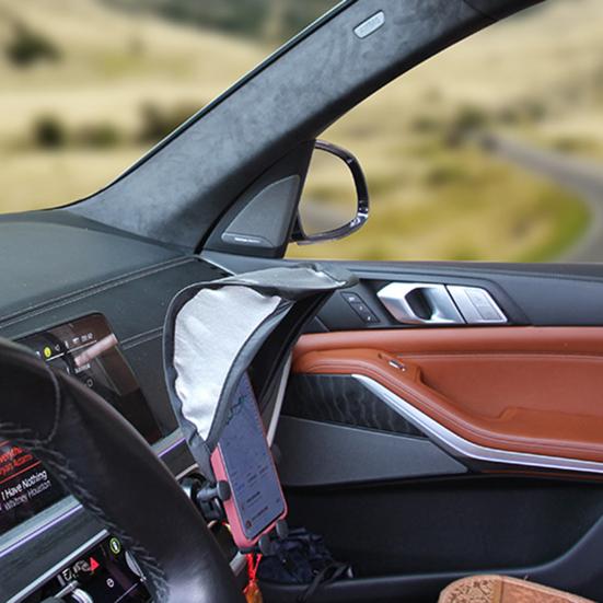 Солнцезащитный козырек для мобильного телефона Защита от дождя и солнца для подставки для телефона Посеребренная ткань Простая установка