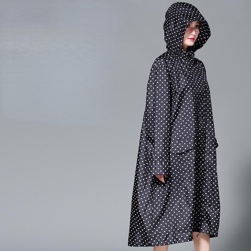 Women Casual Basic Outdoors Trench Classic Zipper Long Windbreaker Outdoor Climbing Hooded Waterproof Raincoat