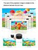 Portable Mini Projector for Children's Animation with Mobile Screen Mirroring