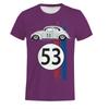 53 Number Men T Shirt Car Short Sleeve Simple Herbie Tees Tshirts Rally Car Male 3D Printed T Shirt