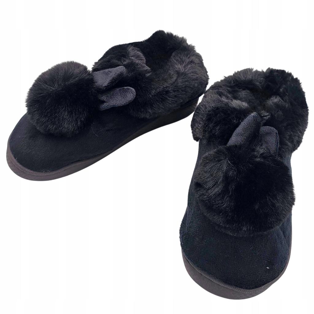 Winter Home Slippers With Ears Children Women's Warm Slippers S.38-39