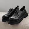 Fashion New Thick Soled Men's Leather Shoes Business Comfort Style Thick Soled Daily Shoes Hot Selling Retro and Minimalist 38-4