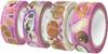 Kamiiso Sangyo Made In Japan Masking Tape SAIEN Artist Series Galette Des Afternoon Belgian Set of 15mm X (Spanish Sweets, Rois, Tea, Sweets) 4, 10m,