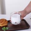 300 мл креативная стеклянная кружка с двойными стенками, милая кружка для пива, молока, кофе, медведя, кошки, собаки, животного, двухслойная стеклянная кружка, подарок на День святого Валентина