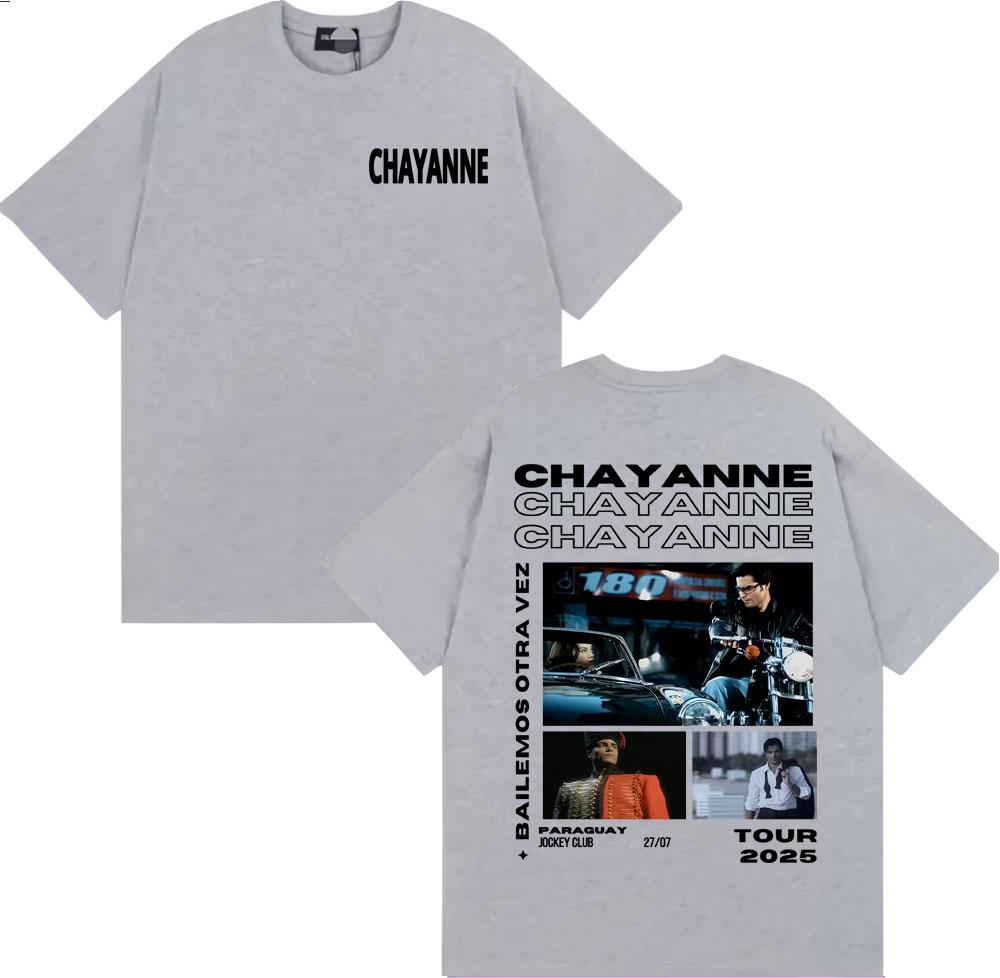 Singer Chayanne Bailemos Otra Vez 2025 Tour T Shirt Unisex Women Cotton Casual Short Sleeve Tshirts Fashion Hip Hop Retro Tshirt