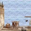 Iridescent glitter wallpaper azure, blue and celadon 50x1000
