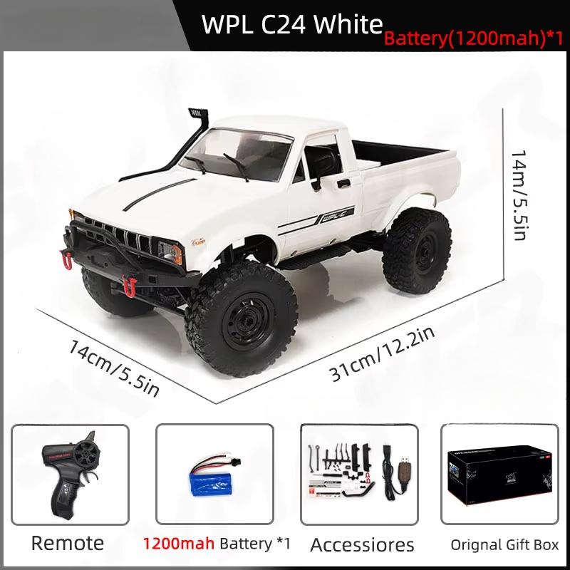 2024 Новый полномасштабный радиоуправляемый автомобиль 1:16 2.4G 4WD Rock Crawler Electric Buggy Climbing Truck LED Light on-road 1/16 для детей Подарки Игрушки