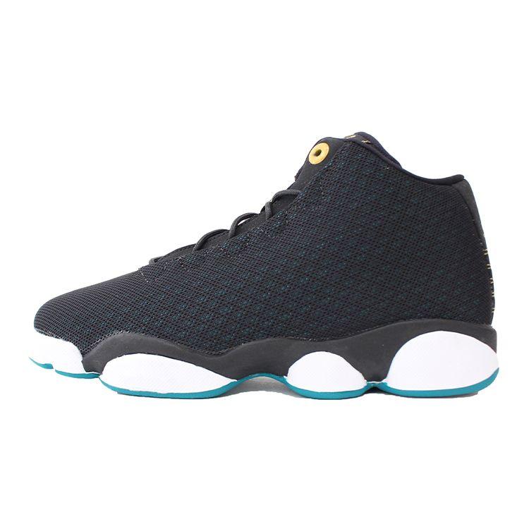 Air Jordan Horizon Low GS Kids Sneakers Black Metallic-Gold-Rio-Teal-White 846365-019