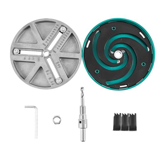 1/2Pcs Round Hole Saw Tools Safe To Use Wide Application 3-Teeth 45-130mm Adjustable Hole Opener Tools for Woodworking