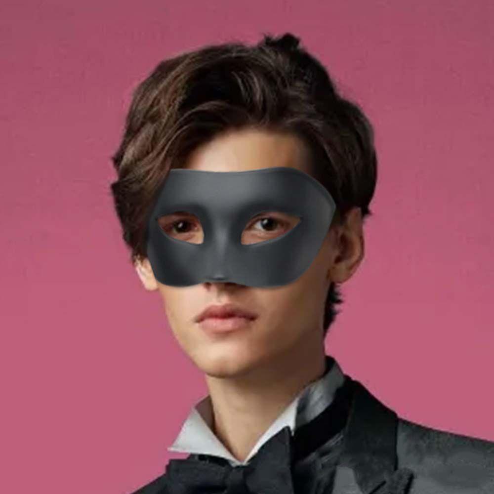 Черно-белая маска для косплея на половину лица для вечеринки и Хэллоуина