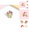 Стильные унисекс мультяшные броши в виде грибов, демонстрирующие восхитительные иконки кошки, ежа и лягушки
