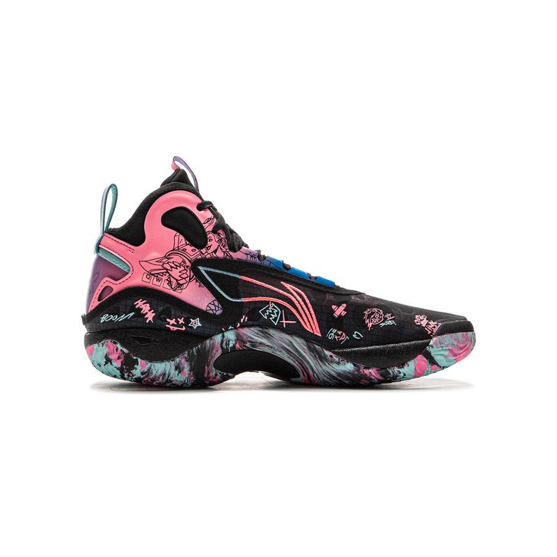 Li Ning Kids Yu Shuai 19 Core Stability Support Comfortable Fashion Non-Slip Shock Absorption Breathable Mid-Top Basketball Shoes YKBV072-7