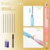 Mechanical Pencils Thick Pencils with Comfort Ergonomic Grip, Aesthetic Supplies with 6 Leads Refills, 2 pcs Erasers - 6PCS Colorful 2.0MM Pencil for