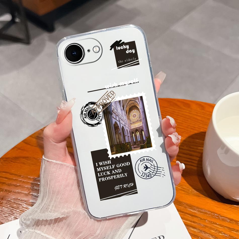 For iPhone 17E Case Gradient Color Transparent Shockproof Phone Housing For iPhone17E/iPhone SE 2026 Soft Slim Back Cover Fundas