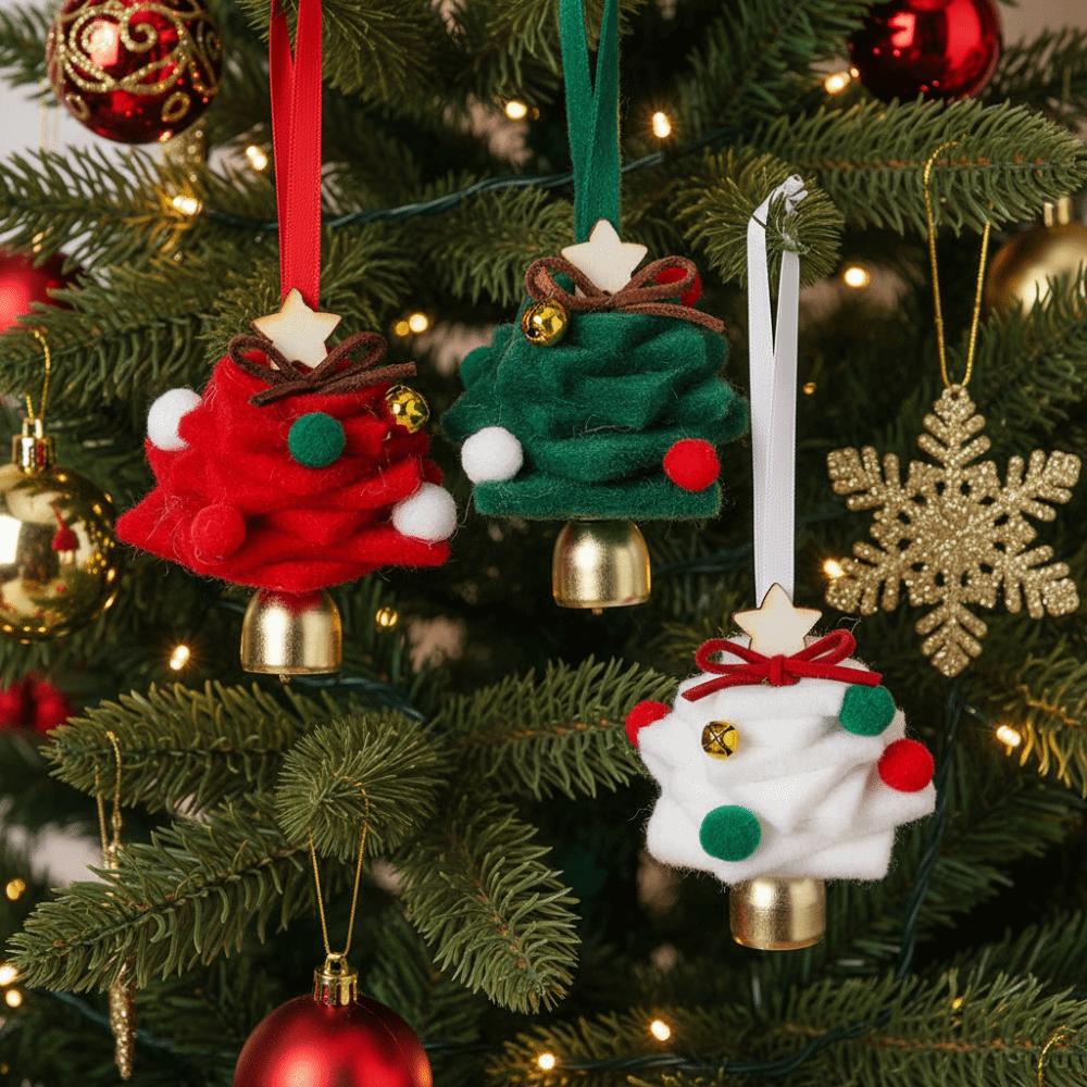 Creative Christmas Bell Pendant Crisp Sound Christmas Jingle Bells Xmas New Year Decorative