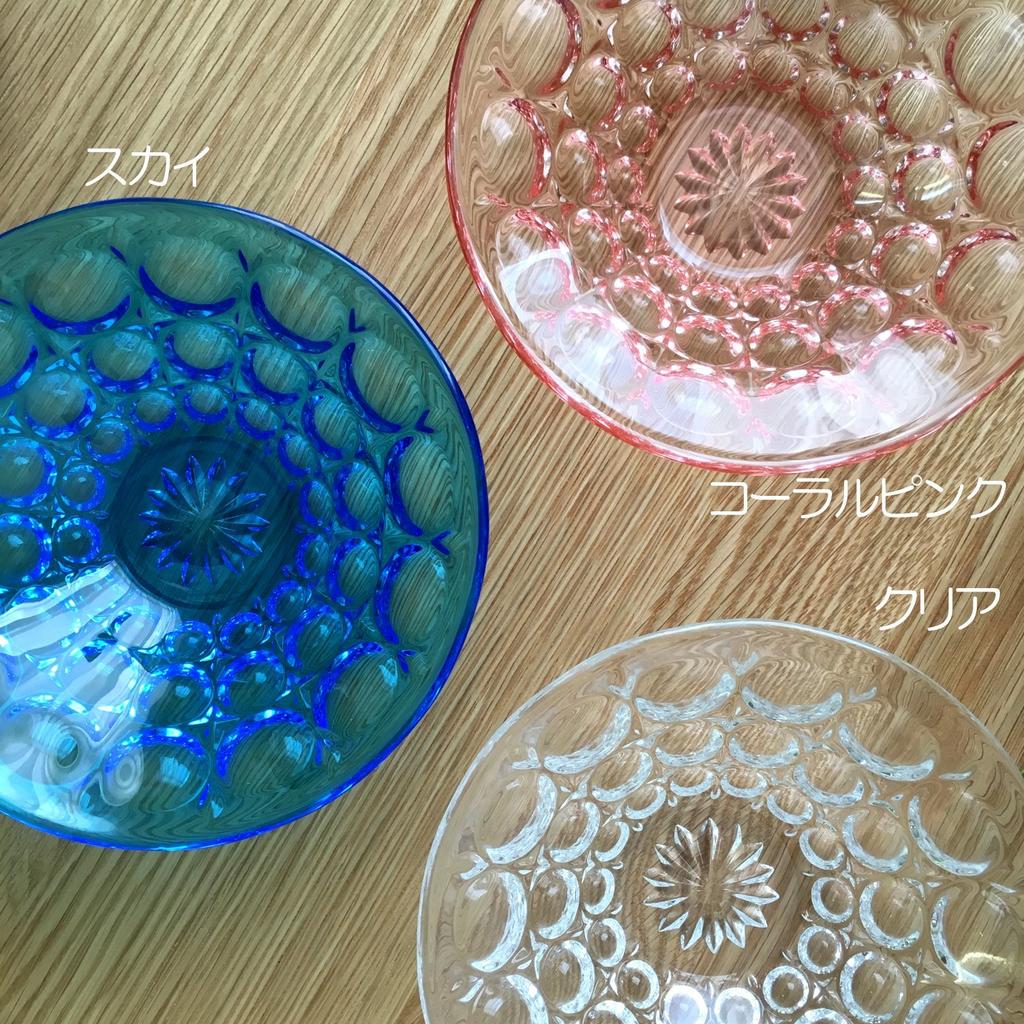 Aderia (ADERIA) Medium Bowls, Clear, Maximum 15cm x 4.5cm High, Suigetsu Dessert Bowls, Set of 3, Made in Japan, F-70382