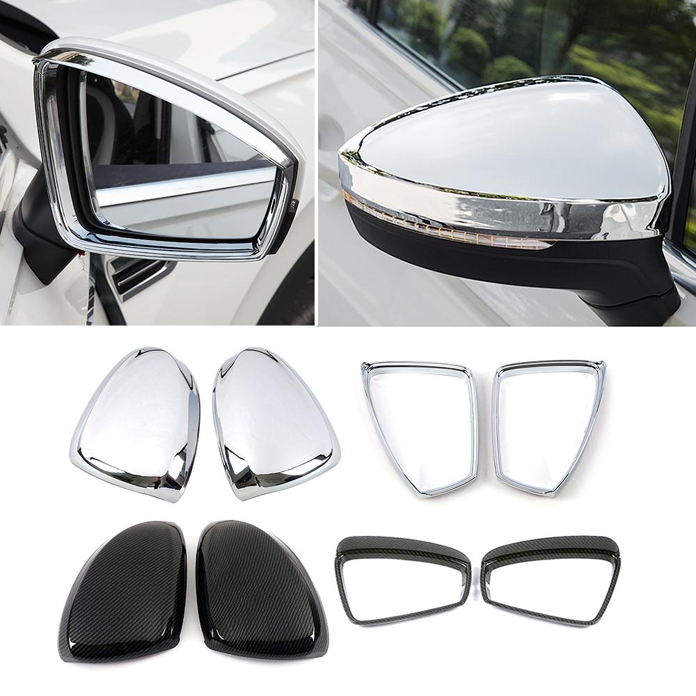 For Volkswagen VW Tiguan MK2 2017- Exterior Rearview Mirror Protector Shell Cover Side Mirror Rain Visor