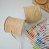 600M Рафия Соломенная Пряжа Нить для Вязания Крючком для DIY Вязания Летняя Соломенная Шляпа Сумки Подушки Плетеная Соломенная Пряжа