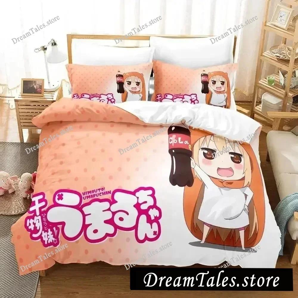 3D-печать Аниме Himouto! Постельное белье Umaru-chan Пододеяльник Покрывало для спальни Односпальное Двуспальное King Size Чехол для одеяла Домашний текстиль3